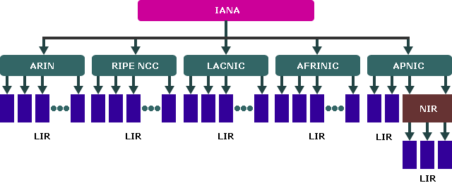 Структура глобальной системы регистрации адресов