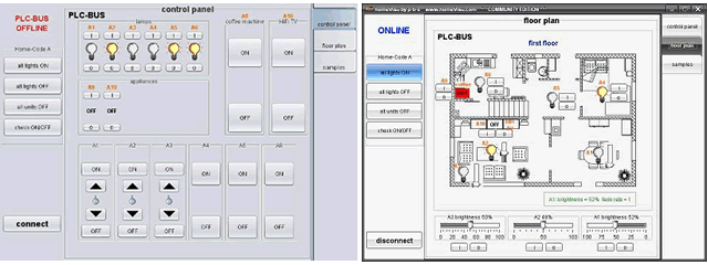 скрины PLCBUS Controller/homeVISU
