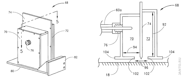 микроволновая головка сушки чернил по патенту US-6425663