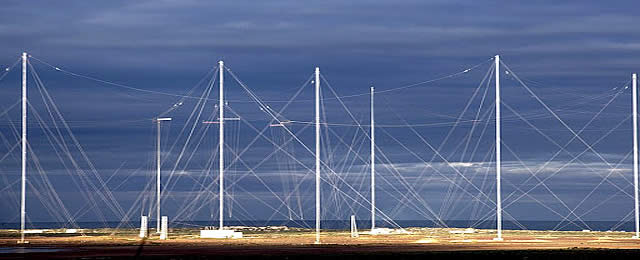 панорама VLF радиостанции Harold E. Holt