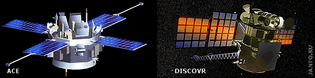 космический аппарат DISCOVR и его предшественник космический аппарат ACE